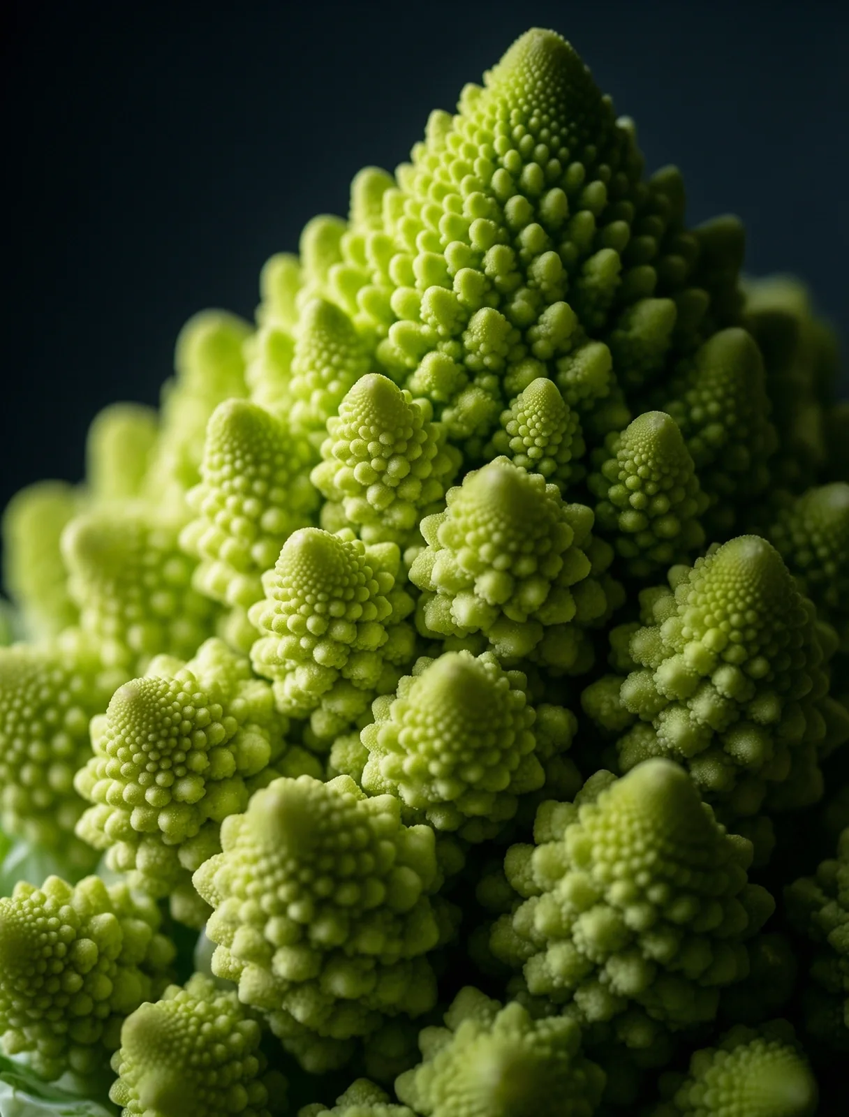 Micro-detail of fresh botanical structure